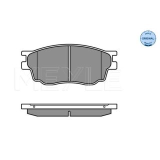 Stabdžių trinkelių rinkinys, diskinis stabdys MEYLE 025 242 4616/W