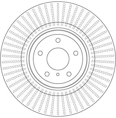 Stabdžių diskas TRW DF6498S