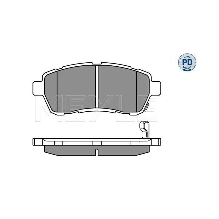 Stabdžių trinkelių rinkinys, diskinis stabdys MEYLE 025 242 8316/PD