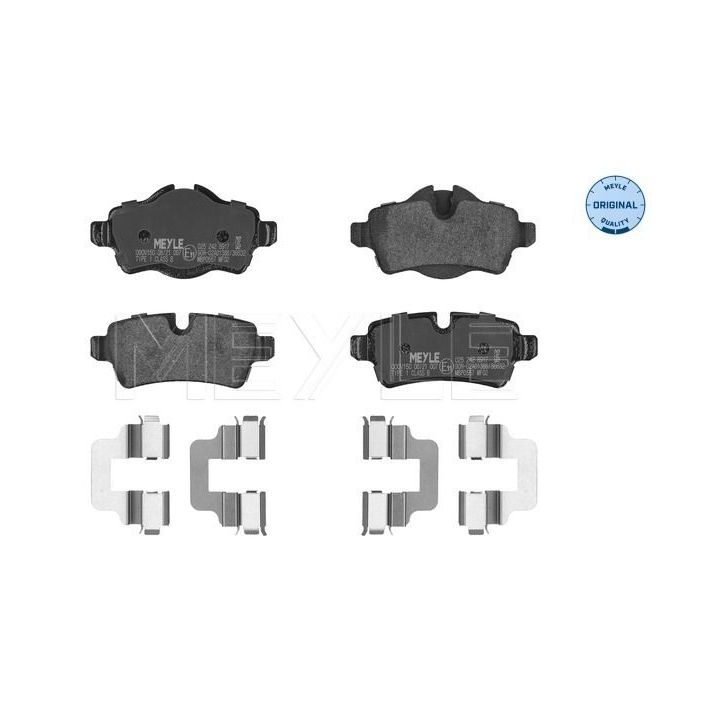 Stabdžių trinkelių rinkinys, diskinis stabdys MEYLE 025 242 8917