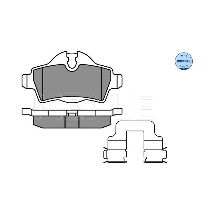 Stabdžių trinkelių rinkinys, diskinis stabdys MEYLE 025 242 8917
