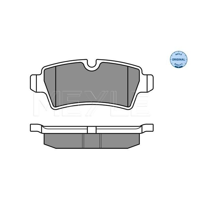 Stabdžių trinkelių rinkinys, diskinis stabdys MEYLE 025 242 8917