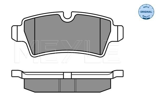 Stabdžių trinkelių rinkinys, diskinis stabdys MEYLE 025 242 8917