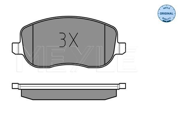 Stabdžių trinkelių rinkinys, diskinis stabdys MEYLE 025 242 9419/W