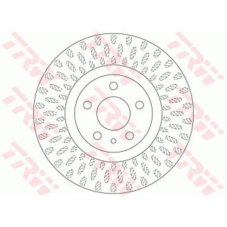 Stabdžių diskas TRW DF6522