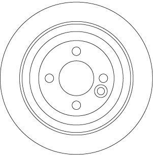 Stabdžių diskas TRW DF6523