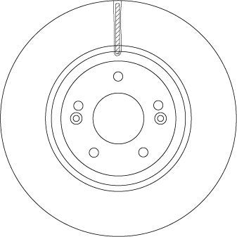 Stabdžių diskas TRW DF6545S
