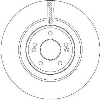 Stabdžių diskas TRW DF6572
