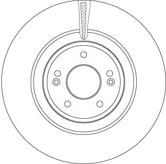 Stabdžių diskas TRW DF6572