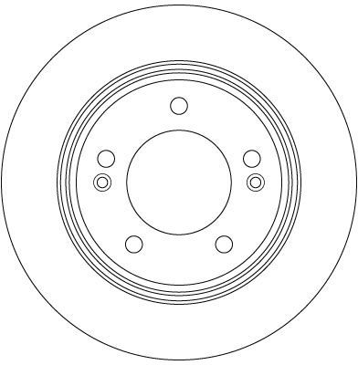 Stabdžių diskas TRW DF6627