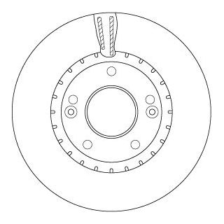 Stabdžių diskas TRW DF6628