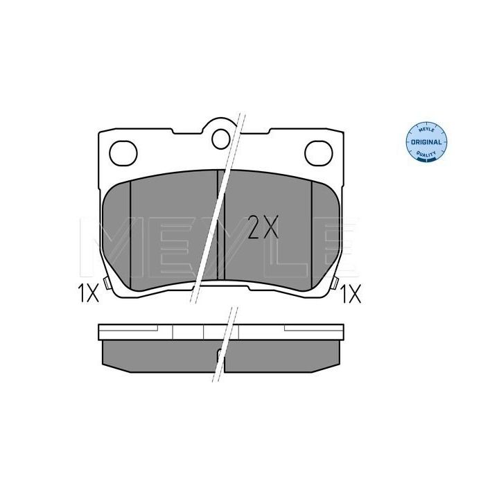 Stabdžių trinkelių rinkinys, diskinis stabdys MEYLE 025 243 2315/W