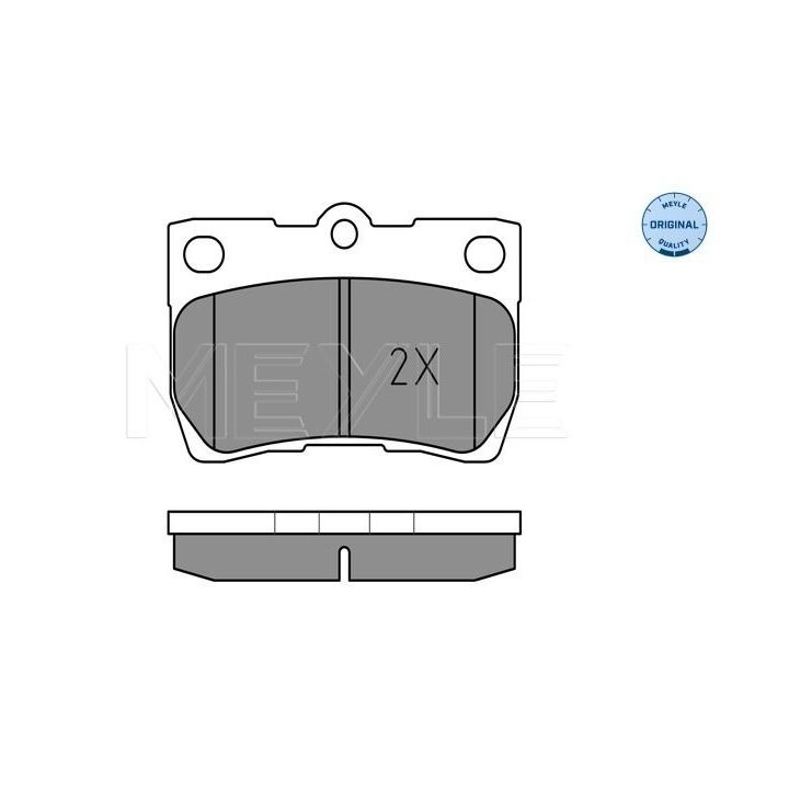 Stabdžių trinkelių rinkinys, diskinis stabdys MEYLE 025 243 2315/W