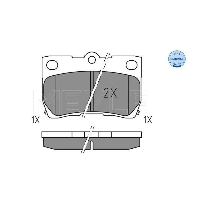 Stabdžių trinkelių rinkinys, diskinis stabdys MEYLE 025 243 2317