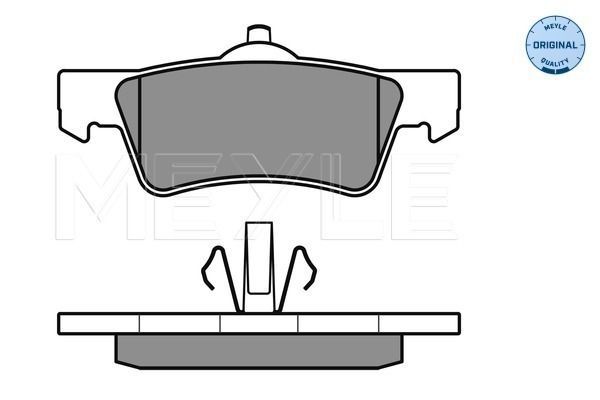 Stabdžių trinkelių rinkinys, diskinis stabdys MEYLE 025 243 6719/W