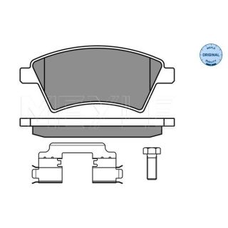 Stabdžių trinkelių rinkinys, diskinis stabdys MEYLE 025 243 9116/W