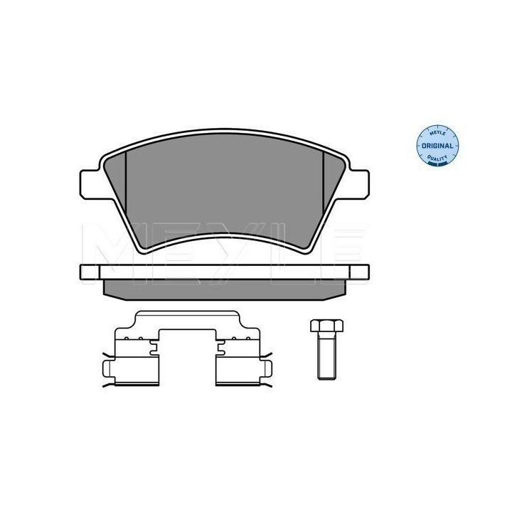 Stabdžių trinkelių rinkinys, diskinis stabdys MEYLE 025 243 9116/W