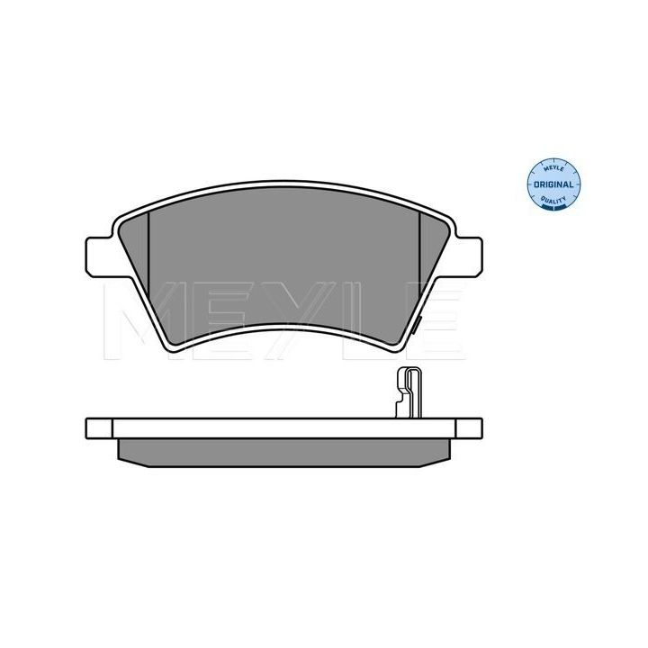 Stabdžių trinkelių rinkinys, diskinis stabdys MEYLE 025 243 9116/W