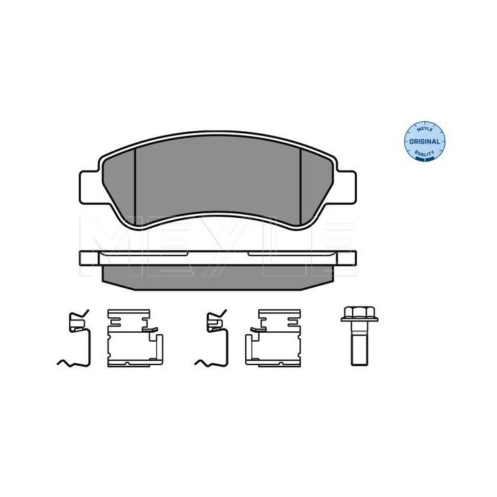 Stabdžių trinkelių rinkinys, diskinis stabdys MEYLE 025 244 6519