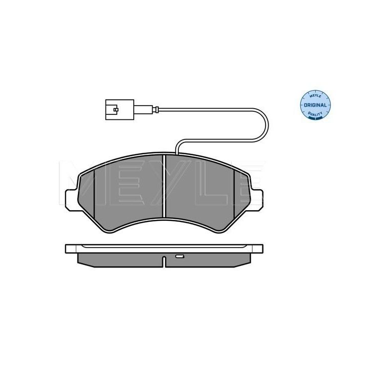 Stabdžių trinkelių rinkinys, diskinis stabdys MEYLE 025 244 6619/W2