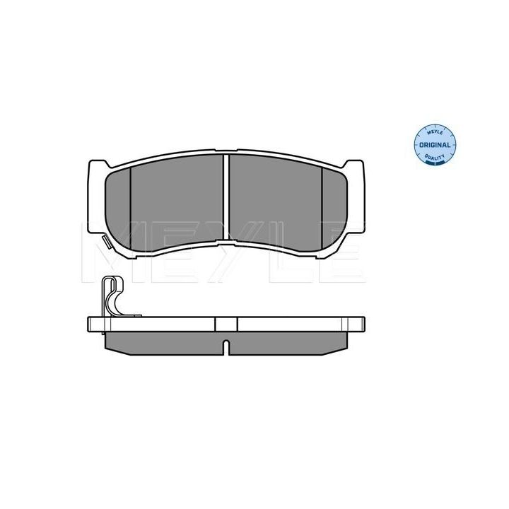 Stabdžių trinkelių rinkinys, diskinis stabdys MEYLE 025 244 8816/W