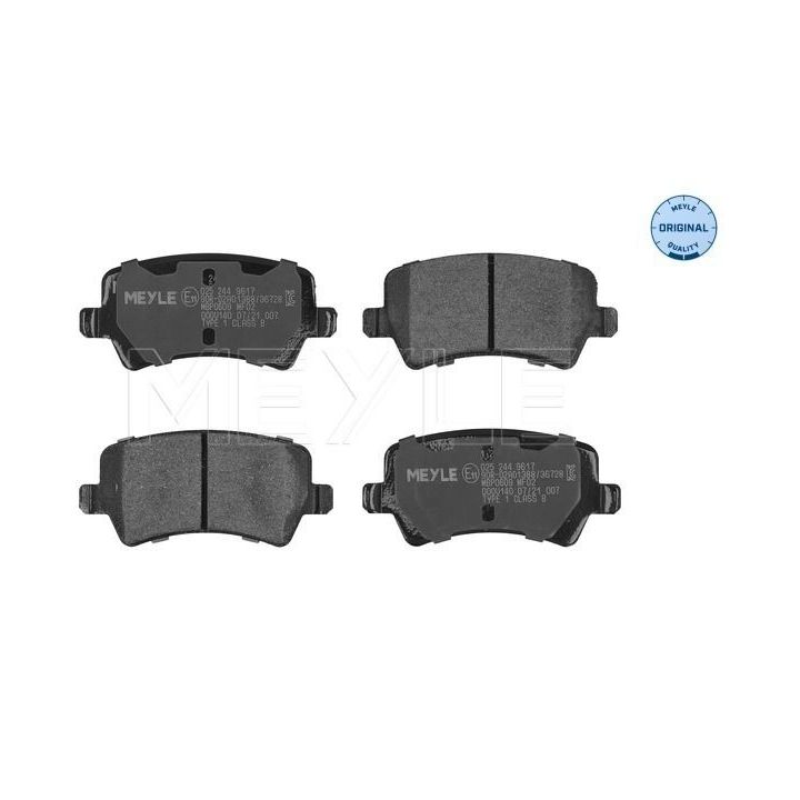 Stabdžių trinkelių rinkinys, diskinis stabdys MEYLE 025 244 9617