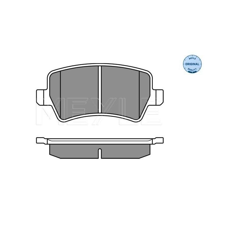 Stabdžių trinkelių rinkinys, diskinis stabdys MEYLE 025 244 9617
