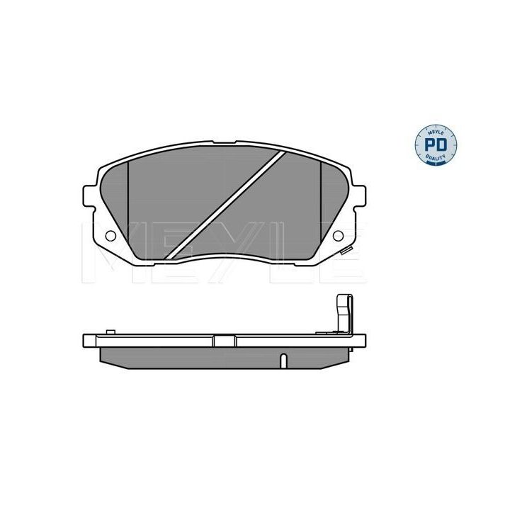 Stabdžių trinkelių rinkinys, diskinis stabdys MEYLE 025 245 0116/PD