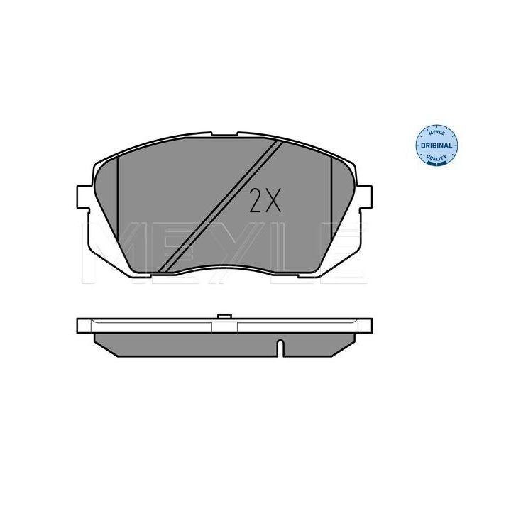 Stabdžių trinkelių rinkinys, diskinis stabdys MEYLE 025 245 0116/W
