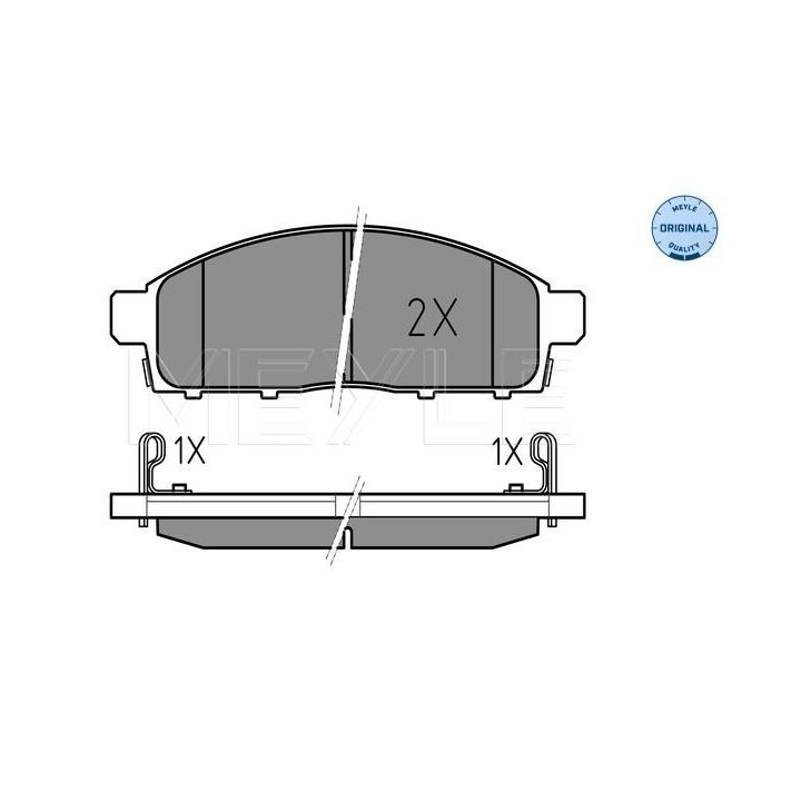 Stabdžių trinkelių rinkinys, diskinis stabdys MEYLE 025 245 2916/W