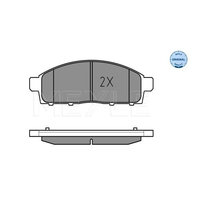 Stabdžių trinkelių rinkinys, diskinis stabdys MEYLE 025 245 2916/W