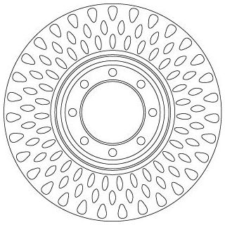 Stabdžių diskas TRW DF6688S