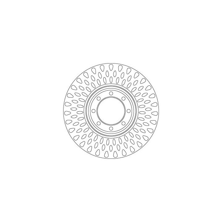 Stabdžių diskas TRW DF6688S