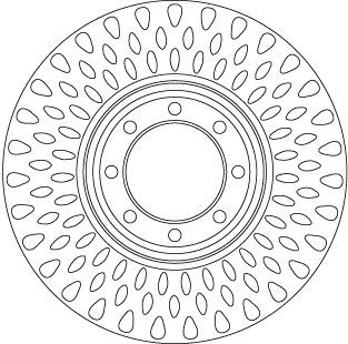 Stabdžių diskas TRW DF6688S