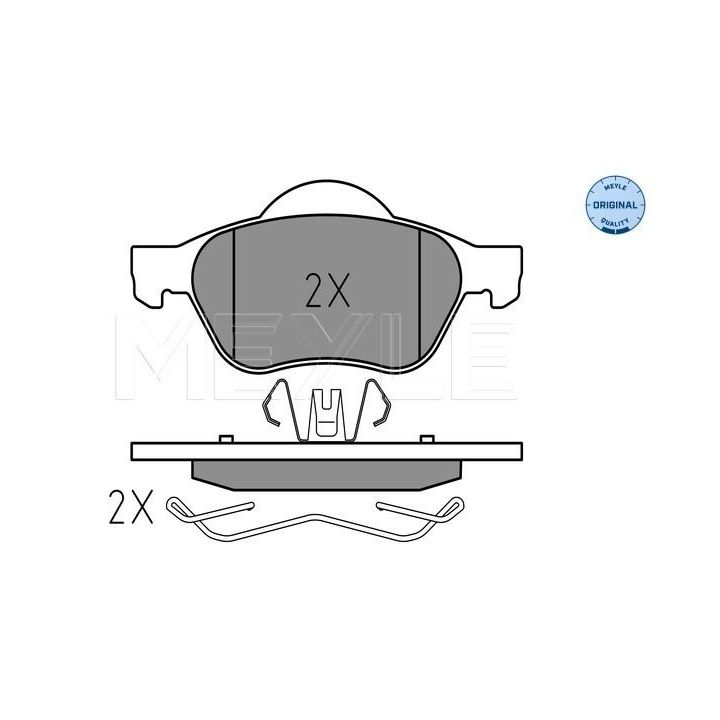 Stabdžių trinkelių rinkinys, diskinis stabdys MEYLE 025 245 3518