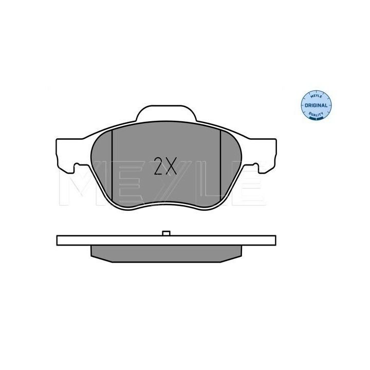 Stabdžių trinkelių rinkinys, diskinis stabdys MEYLE 025 245 3518