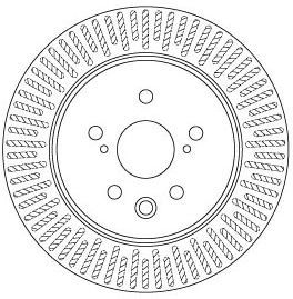 Stabdžių diskas TRW DF6691