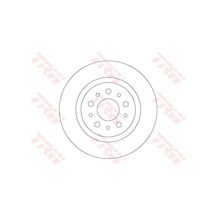 Stabdžių diskas TRW DF6714
