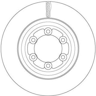 Stabdžių diskas TRW DF6736S