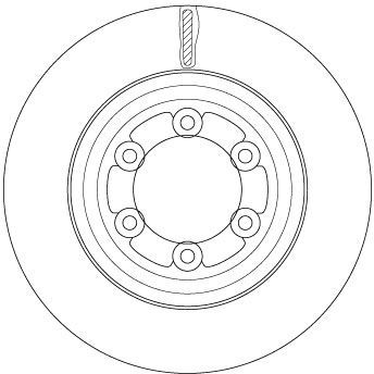 Stabdžių diskas TRW DF6736S