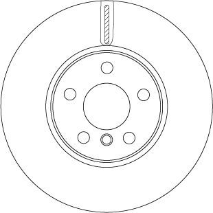 Stabdžių diskas TRW DF6747S