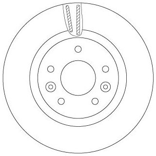 Stabdžių diskas TRW DF6786