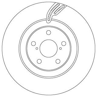 Stabdžių diskas TRW DF6792