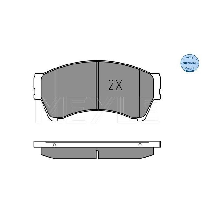 Stabdžių trinkelių rinkinys, diskinis stabdys MEYLE 025 245 8217/W