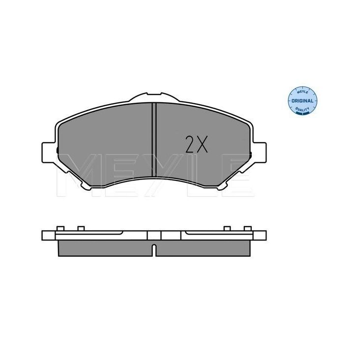 Stabdžių trinkelių rinkinys, diskinis stabdys MEYLE 025 246 0417