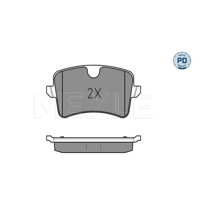 Stabdžių trinkelių rinkinys, diskinis stabdys MEYLE 025 246 0617/PD