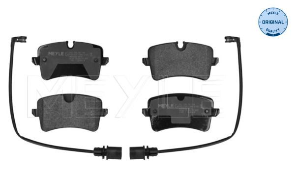 Stabdžių trinkelių rinkinys, diskinis stabdys MEYLE 025 246 0617/W