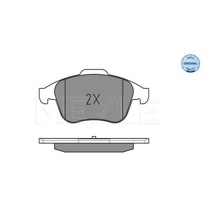 Stabdžių trinkelių rinkinys, diskinis stabdys MEYLE 025 247 0917