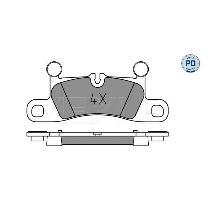 Stabdžių trinkelių rinkinys, diskinis stabdys MEYLE 025 247 2116/PD
