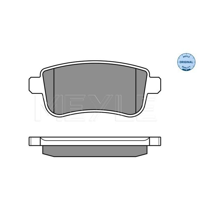 Stabdžių trinkelių rinkinys, diskinis stabdys MEYLE 025 248 2015